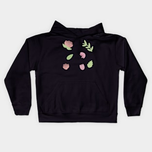 Flower And Leaves Set Kids Hoodie